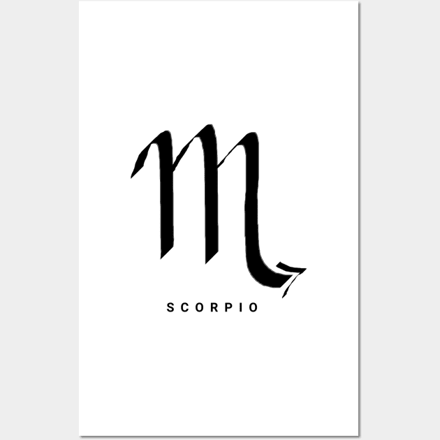 SCORPIO KIROVAIR ASTROLOGICAL SIGNS #SCORPIO #astrology #kirovair #symbol #minimalism #horoscope #scorpion #home #decor Wall Art by Kirovair